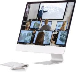 Argen equipment training video being presented through a desktop computer screen